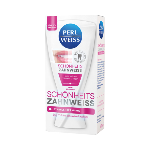 Perlweiss Schönheits Zahnweiss zahnschonend, Zahncreme, 50 Milliliter Tube